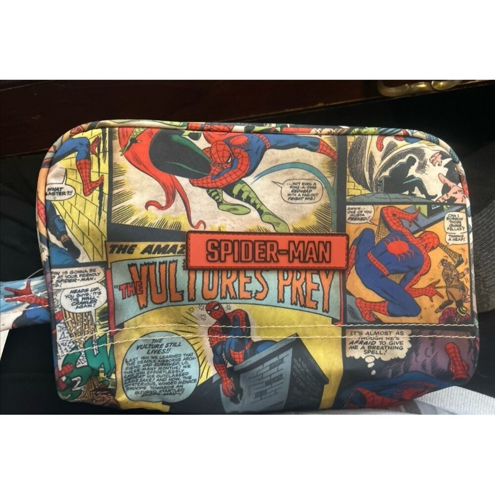 Marvel Spider-Man toiletry bag luggage Grooming Travel Comic The Vultures Prey